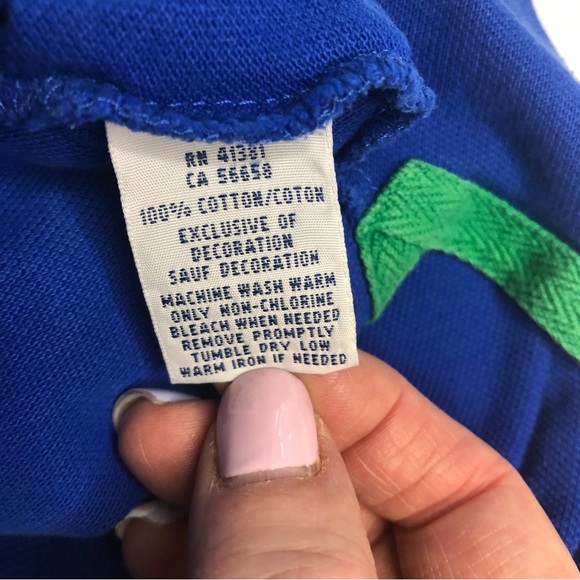Polo Ralph Lauren Collared Royal Blue With Big Green Pony Size 2XB/2G - Picture 6 of 10